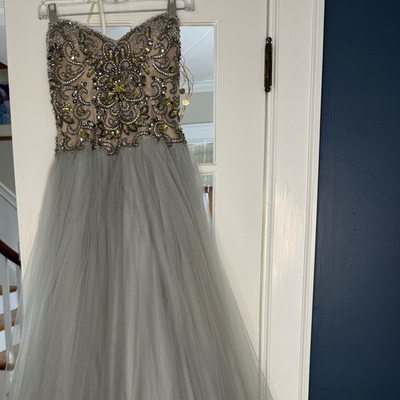 Terani Couture Strapless Gown -4 - Picture 3 of 8